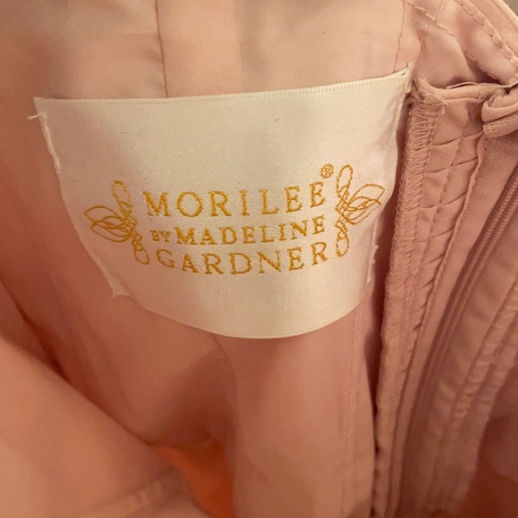 Morilee blush pink strapless bridesmaid dress - Picture 5 of 9